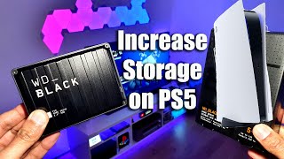 HOW TO Increase storage on PS5 with an External Hard Disk [upl. by Gnex261]