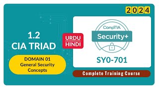 CIA Triad  CompTIA Security SY0701  12 [upl. by Jamilla868]