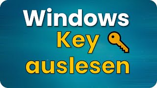 Windows Key auslesen 🔑 Win10 amp Win11 Product Lizenz [upl. by Sheridan211]