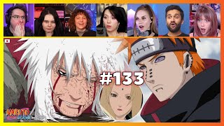 Naruto Shippuden Episode 133  Jiraiyas Death  Reaction Mashup ナルト 疾風伝 [upl. by Lesak601]