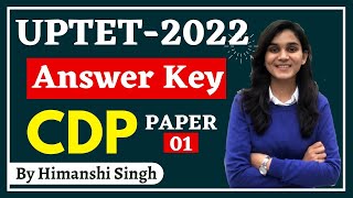 UPTET2022 Answer Key CDP  Child Development amp Pedagogy by Himanshi Singh [upl. by Deuno]