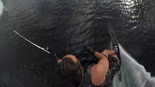 Jon Travers epic POV slalom waterski [upl. by Goodkin]