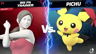 Barcadia 1  TCS  Jambazi Wii Fit Trainer vs zeekay Pichu [upl. by Atnek]