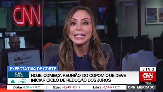 Começa reunião do Copom que deve iniciar ciclo de redução dos juros  CNN MERCADO  01082023 [upl. by Merrill]