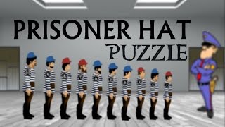 Prisoner Hat PUZZLE  10 Prisoners  RED amp BLUE Hats [upl. by Clerissa]