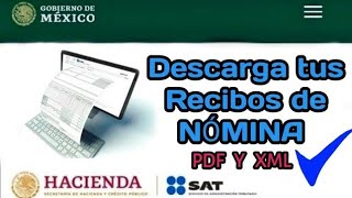 Cómo descargar mis RECIBOS DE NÓMINA Febrero 2024 para mi Devolucion de impuestos [upl. by Sassan842]