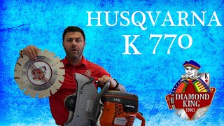 How To Change A Diamond Blade On A Husqvarna K760 Gas Cutoff Saw or Husqvarna K770 [upl. by Jarret]