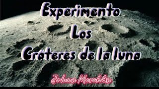 Los cráteres de la luna 🌚🌛 Experimento para niños 🧩 con materiales que tengas en casa [upl. by Nitsuj]