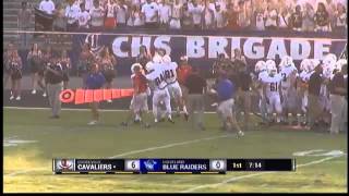 Cookeville WR Zac Poston 42 yd TD catch vs Cleveland [upl. by Benil]