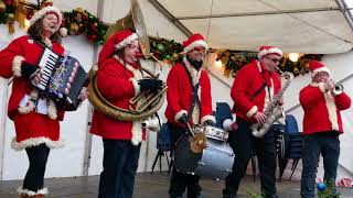 Grassington Dickensian Festival and Christmas Market 2017 4k Lumix TZ100 Ski Band [upl. by Berkley]