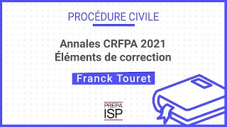 Annales CRFPA 2021  Procédure civile [upl. by Retla]