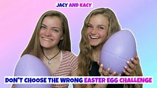 Dont Choose the Wrong Easter Egg Challenge  Jacy and Kacy [upl. by Refitsirhc]