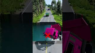 Dump trucks vs water pit 10  BeamNG drive beamngdrive carsvsmassivepotholespart2 automobile [upl. by Cody441]