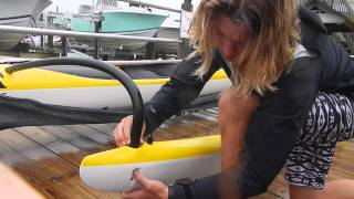 How to Rig your Outrigger Canoe with Carolina Paddleboard Co [upl. by Alleber]