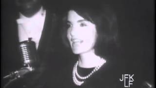 Jackie Kennedy addresses LULAC gala in Houston Nov 21 1963 [upl. by Lamiv]