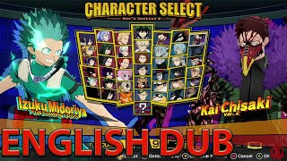 My Hero Ones Justice 2  All Characters  DLC Nomu  English Updated [upl. by Scott100]