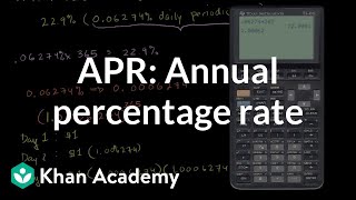 Annual Percentage Rate APR and effective APR  Finance amp Capital Markets  Khan Academy [upl. by Gusty673]