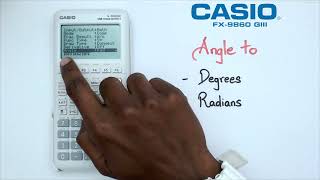 How to Change Angle to Degrees or Radians on the CASIO FX9860 GIII Graphics Calculator [upl. by Buzzell]