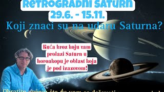 PREDRAG PETKOVIĆ RETROGRADNI SATURN 296  1511 ŠTA KOME DONOSI I KOJI SU ZNACI NA UDARU [upl. by Elvis]