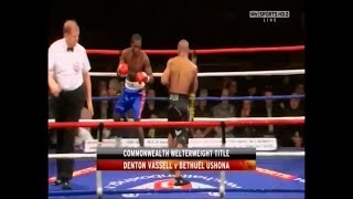 Denton Vassell vs Betuel Ushona COMMONWEALTH WELTERWEIGHT TITLE┃SHANNONS GYM [upl. by Luthanen]