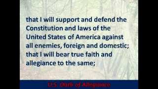 US Oath of Allegiance  Hear and Read the Full Text [upl. by Helena]