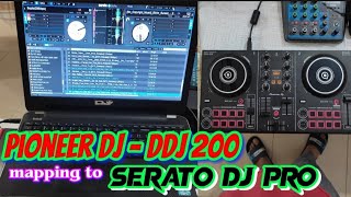 Pioneer Dj DDJ 200 mapped to Serato DJ Pro ‼️ Working 💯‼️ [upl. by Mitzi]