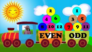 Even and Odd Numbers  Song for Children [upl. by Nylorak]