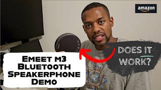 EMEET M3 Bluetooth Speakerphone Demo [upl. by Brear519]