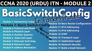 Basic Switch and End Device Configuration  ITN  Module 2  FREE CCNA 200301 UrduHindi [upl. by Zuliram72]