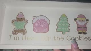 The Reject shop Haul Pink Christmas gingerbread items [upl. by Acisset356]