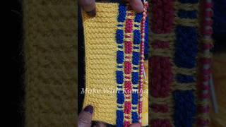 design crochet handmadeknitting shortsviral sweaterdesign shortfilm embroidery diy [upl. by Raffin]