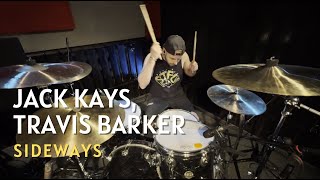 Jack Kays Travis Barker  SIDEWAYS DRUM COVER [upl. by Brawner]