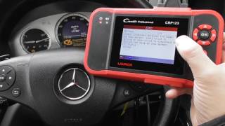 2251 003 Mercedes C Class Engine Light Diagnose Turn Off CRP123 MAF [upl. by Etnoid]