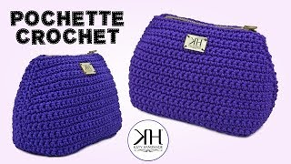 TUTORIAL POCHETTEBORSELLO UNCINETTO  EASY CROCHET PURSE ♡ Katy Handmade [upl. by Kaasi410]