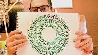 How to make Calligraphy Calligrams  CALLIGRAMMONDAYS [upl. by Ailices]