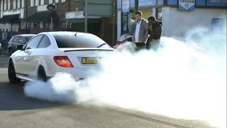 Lord Aleems Mercedes C63 Edition507  Burnouts and Revs in London [upl. by Anabel]