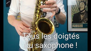 Cours de SAXOPHONE  Toutes les NOTES   la gamme chromatique [upl. by Aliahs]