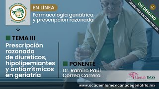 “Prescripción razonada de diuréticos hipolipemiantes y antiarrítmicos en geriatría” [upl. by Hbahsur604]