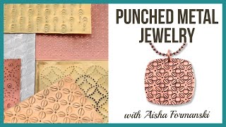 Punched Metal Jewelry Tutorial  Beaducationcom [upl. by Annanhoj601]