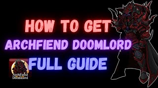 AQW  ArchFiend DoomLord Guide [upl. by Ahsekan]