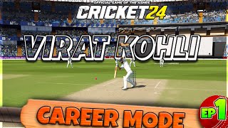 Virat Kohli CAREER MODE in PRO mode  Cricket 24 [upl. by Spatola]