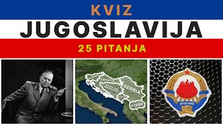 KVIZ JUGOSLAVIJA  25 PITANJA [upl. by Chloette686]