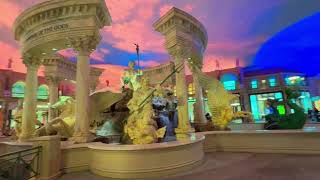 Wonderful Caesars Palace with indoor aquarium in America Las Vegas [upl. by Karab830]