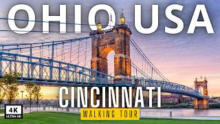 Explore the BEST of Cincinnati Ohio in 4K Walking Tour USA 🇺🇸 [upl. by Nnagem]