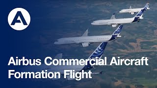 Airbus Commercial Aircraft  Formation Flight [upl. by Niobe]