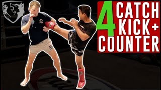 4 Ways to Catch and Counter Roundhouse Kick [upl. by Dorri609]