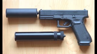 Glock 17 Gen5 9mm PAK SchalldämpferVergleich [upl. by Placia893]