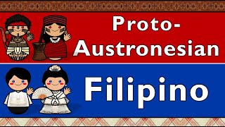 PROTOAUSTRONESIAN amp FILIPINO [upl. by Yliab]