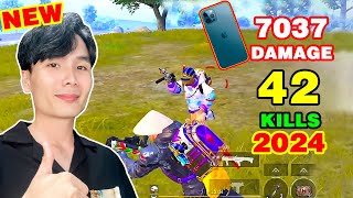 The Mobile Record 7037 Damage  Tacaz solo squad 42 KILLS  PUBG Mobile [upl. by Enerol]