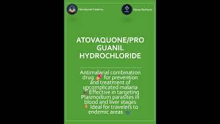 AtovaquoneProguanil Antimalarial drug💊🦟⚡ nursing drug antimalarialquot [upl. by Yvette]